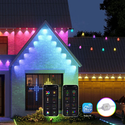 Miracle Bean RGB Colorful LED Pixel Square Eaves Light DC24V 1.5W With Changeable Emitting Color