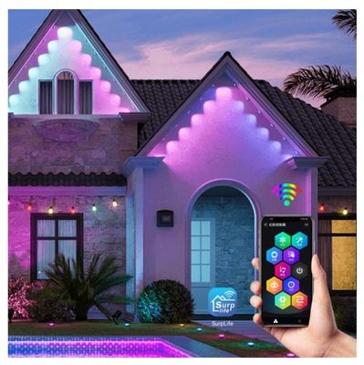 IP67 Waterproof DC24V 1.5W LED Eave Lights With Colorful RGBW Lighting For Outdoor