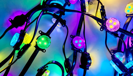 ديكور الحديقة في الهواء الطلق مصباح بيكسل مع DMX512 التحكم والتصميم المقاوم للماء