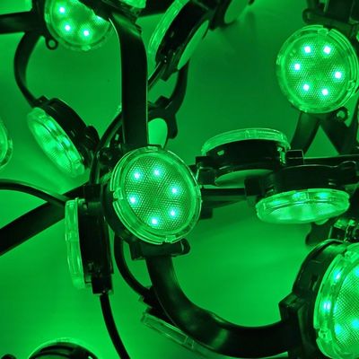 DMX512 وحدة التحكم الملونة 40 ملم بكسل LED نقطة الضوء للمبنى الزخرفي موضوع