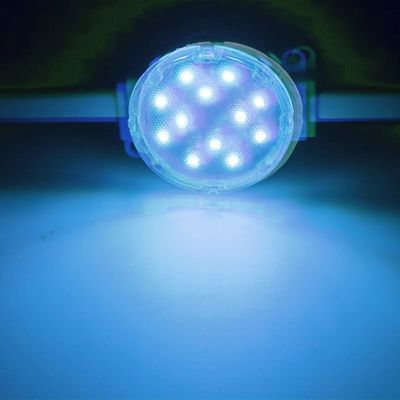 إضاءة نقطة LED منوعة للماء ذات قطر كبير 50 ملم متعدد المصابيح للواجهة DMX512 سطوع عالي