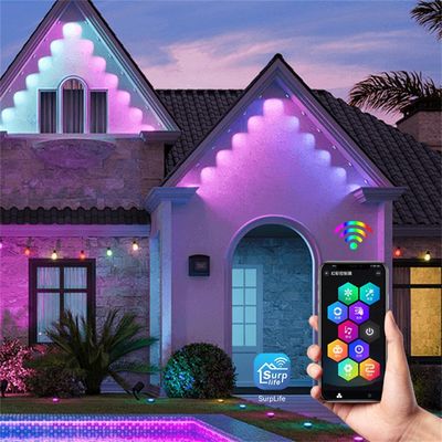 Waterproof LED Point Light Source Customizable Color for Outdoor Eaves Pixel Light