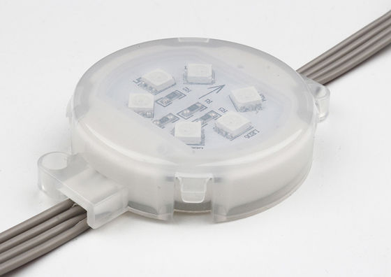 RGB متعددة الألوان تغيير LED نقطة النقطة 24 فولت SMD5050 50mm للبناء المنزل IP67 مضاد للماء الإضاءة الخارجية