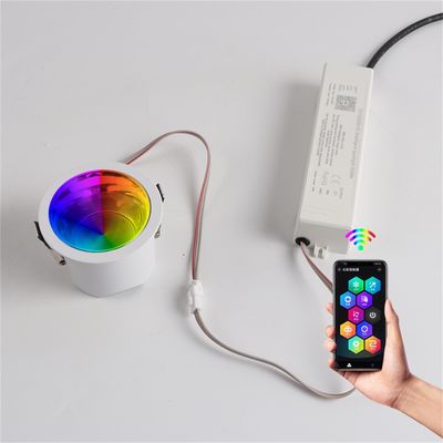 20w High Light Efficiency RGBW Remote Control Indoor Wall-Mounted Downlight for Christmas Promotion