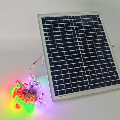 16.5m Length Solar Energy Pixel Eaves LED Lights for Outdoor Christmas Decoration