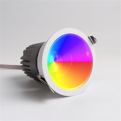 24V RGBW LED Spotlight for Cool Festival Atmosphere in White/Black Housing