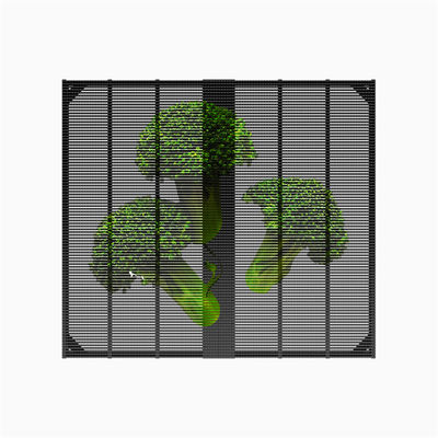 Aluminum Material Waterproof IP67 Full Color High Brightness Pixel Led Mesh Display for Large Indoor Glass LED Panel Screen