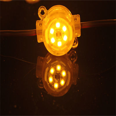Outdoor Permanent Lights SPI Red Yellow White Point Pixel Led Lights 30mm 6 Leds  With Wholesaler Price