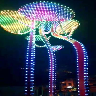 أضواء بكسل نقطة دائمة DMX 20mm DC12V Led أضواء عيد الميلاد RGB للتركيب على السطح
