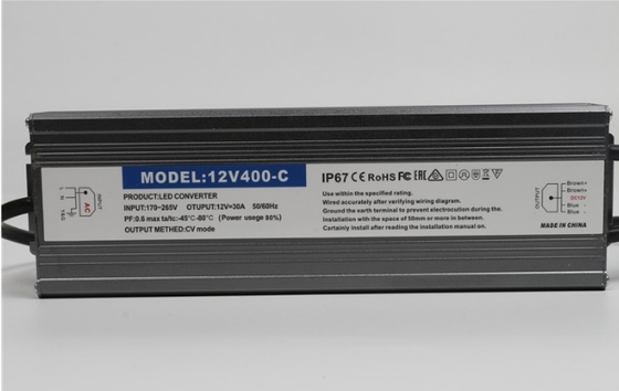 IP67 مضاد للماء مصدر الطاقة LED 12V 24V 60W 100W 200W 400W 600W محرك LED الخارجي