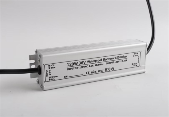 محول طاقة LED مقاوم للماء داخلي وخارجي 300 واط 12 فولت، جودة عالية IP67