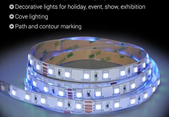 السعر بالجملة في المصنع DC12V 60leds RGB Full Color IP65 SMD3535 Super Brightness Led Strip Light