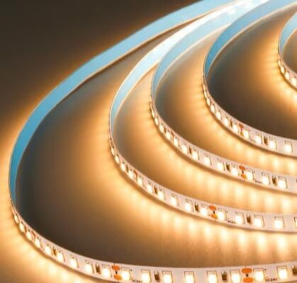 الكثافة العالية 480 leds الكفاءة العالية 24V IP67 الدافئة البيضاء 2700K خالية من النقاط 8mm COB LED ستريب ضوء مجموعة للسقف الحديقة المنزل