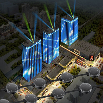 ضوء نقطة بكسل LED لتزيين المباني، مقاوم للماء في الهواء الطلق IP67، RGB، 50 مم، DC24V