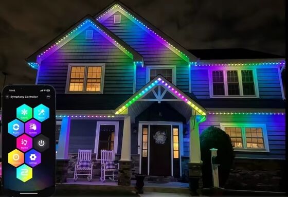 مصابيح نقطة LED للخارج IP67 RGBW ضوء بكسل للمباني مصابيح جسر واجهة ، إضاءة المناظر الطبيعية والديكور المعماري