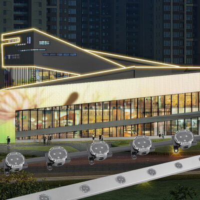 إضاءة خطية مرنة مقاومة للماء IP67 للواجهات الخارجية، مصدر ضوء نقطي LED للإضاءة المعمارية