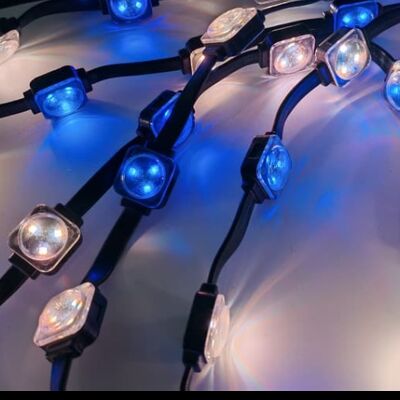 25mm DC12V IP67 Rated  RGB LED Point Lights PC Materia Outdoor Decorative Lighting