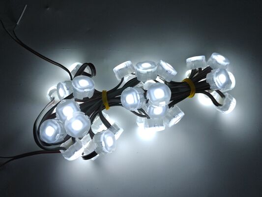 22.83mm 12V IP67 مضاد للماء مصباح نقطة LED مع 120 درجة زاوية شعاع مصنوع من مادة PC