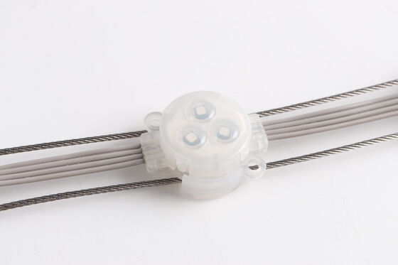 إضاءة نقطية LED مرنة مقاومة للماء IP67 بقوة 30 مم و 12 فولت وزاوية شعاع 120 درجة ومادة PC