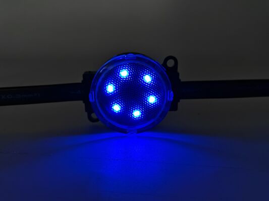 24 فولت IP67 مضاد للماء 50 ملم مصباح نقطة LED مع DMX512 التحكم لإضاءة الواجهة الخارجية