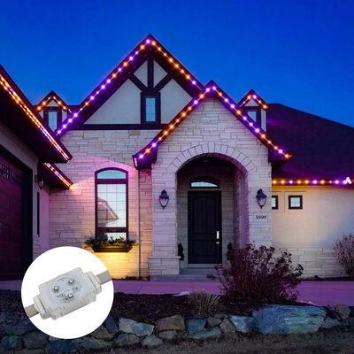 DC48V 40mm RGB Full Color LED Point Light IP67 Waterproof for Outdoor Wall Decoration