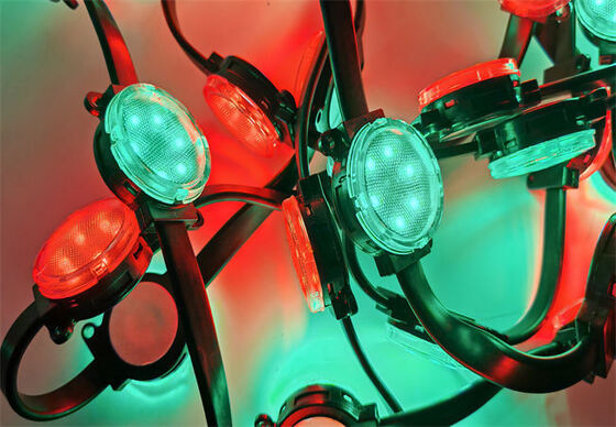 DC48V 40mm RGBW IP67 مضاد للماء LED Pixel Light للإضاءة على واجهة المبنى
