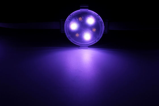 120 درجة زاوية PC قذيفة 1W 12V 40mm IP65 RGBW LED بكسل