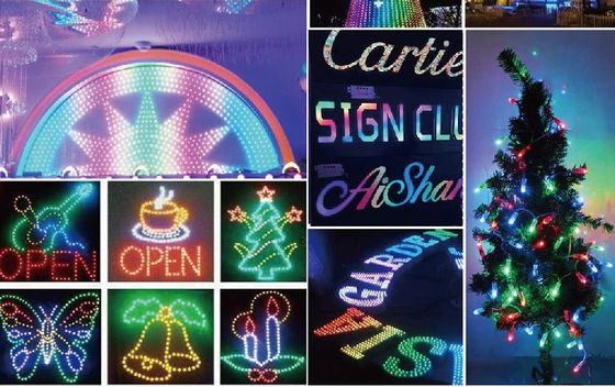 12 مللي متر معجزة الفول 1903 12 مللي متر Rgb بكسل للبرمجة RGB Led أضواء عيد الميلاد Ws2811 1903 Led بكسل ضوء وحدات RGB Led