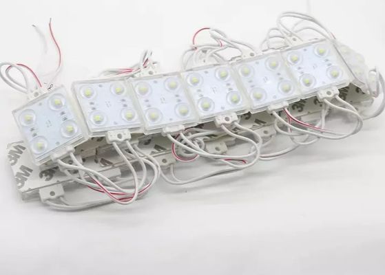 وحدة إضاءة LED مربعة 12 فولت لصندوق الإعلان 4 المصابيح 1 وات وحدة إضاءة خلفية بيضاء خارجية