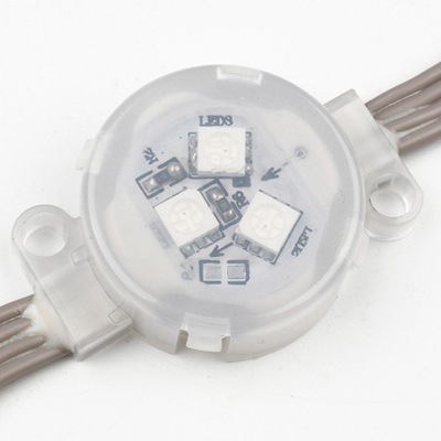 SMD5050 LED نقطة ضوء 30 مللي متر قطر 3 LEDs / قطعة غطاء شفاف IP67 مقاوم للماء