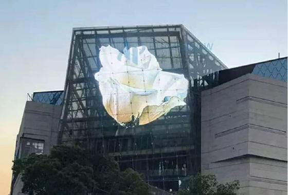 Christmas Decoration LED Mesh Display Screen with IP67 Protection Grade and Remote Control