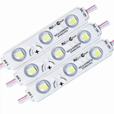 وحدة إضاءة LED من سامسونج 12V Modulo 3 LEDs 5054 5050 2835 مزودة بعدسة